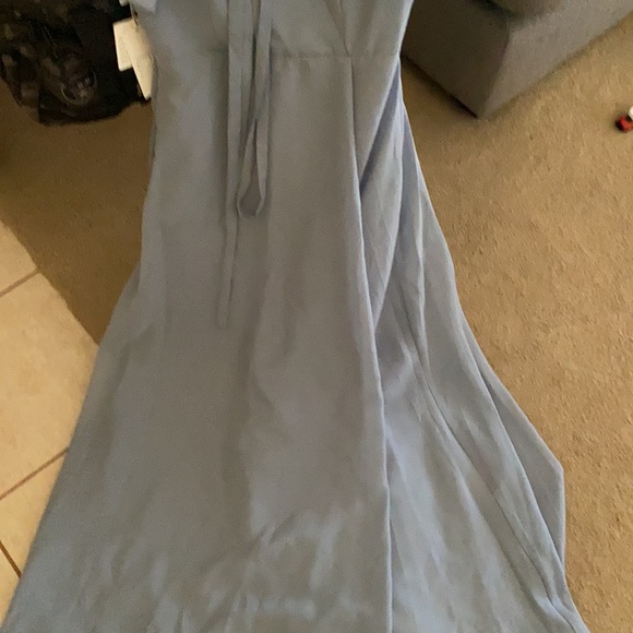Slate Blue Wrap Dress - Picture 5 of 6